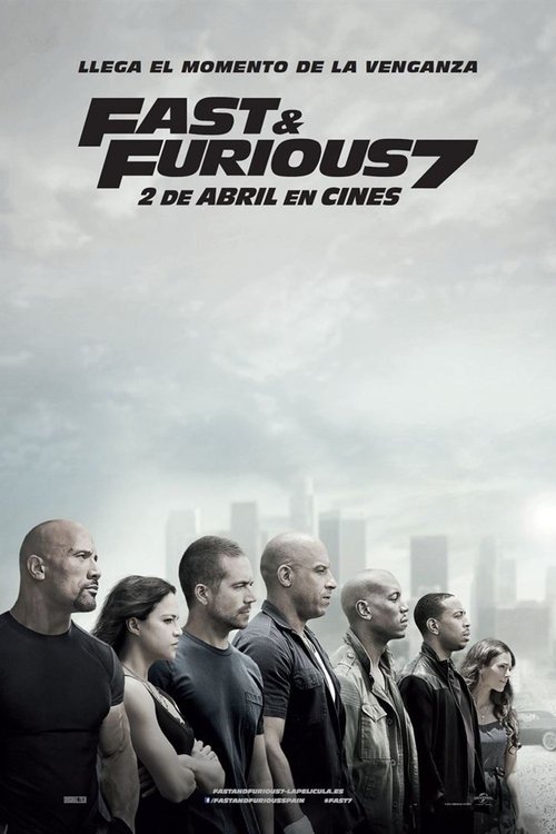 Carátula Fast & Furious 7