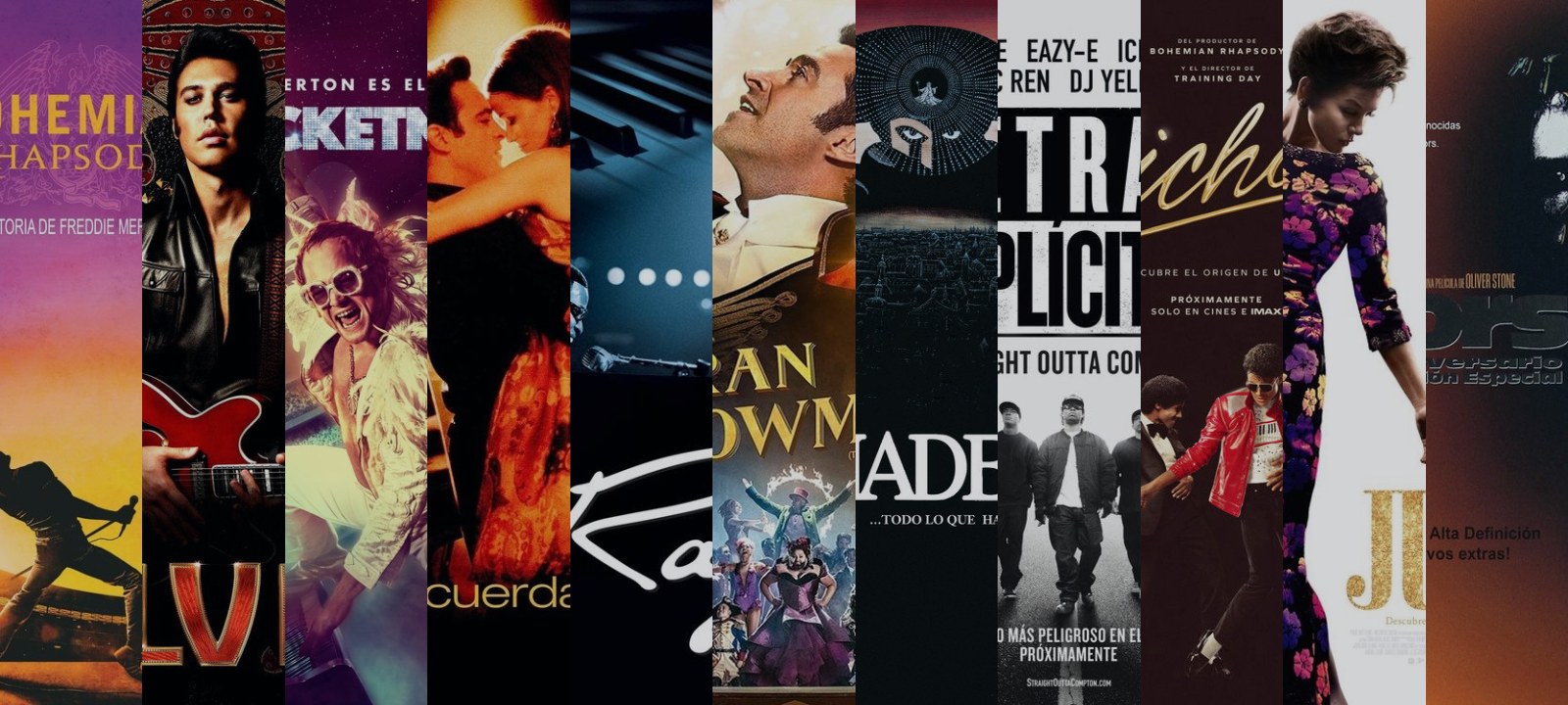 Mosaico de carátulas de las películas de esta guía
