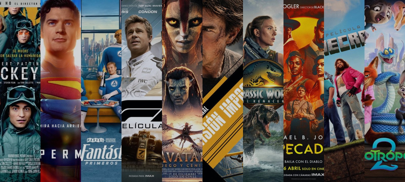 Mosaico de carátulas de las películas de esta guía