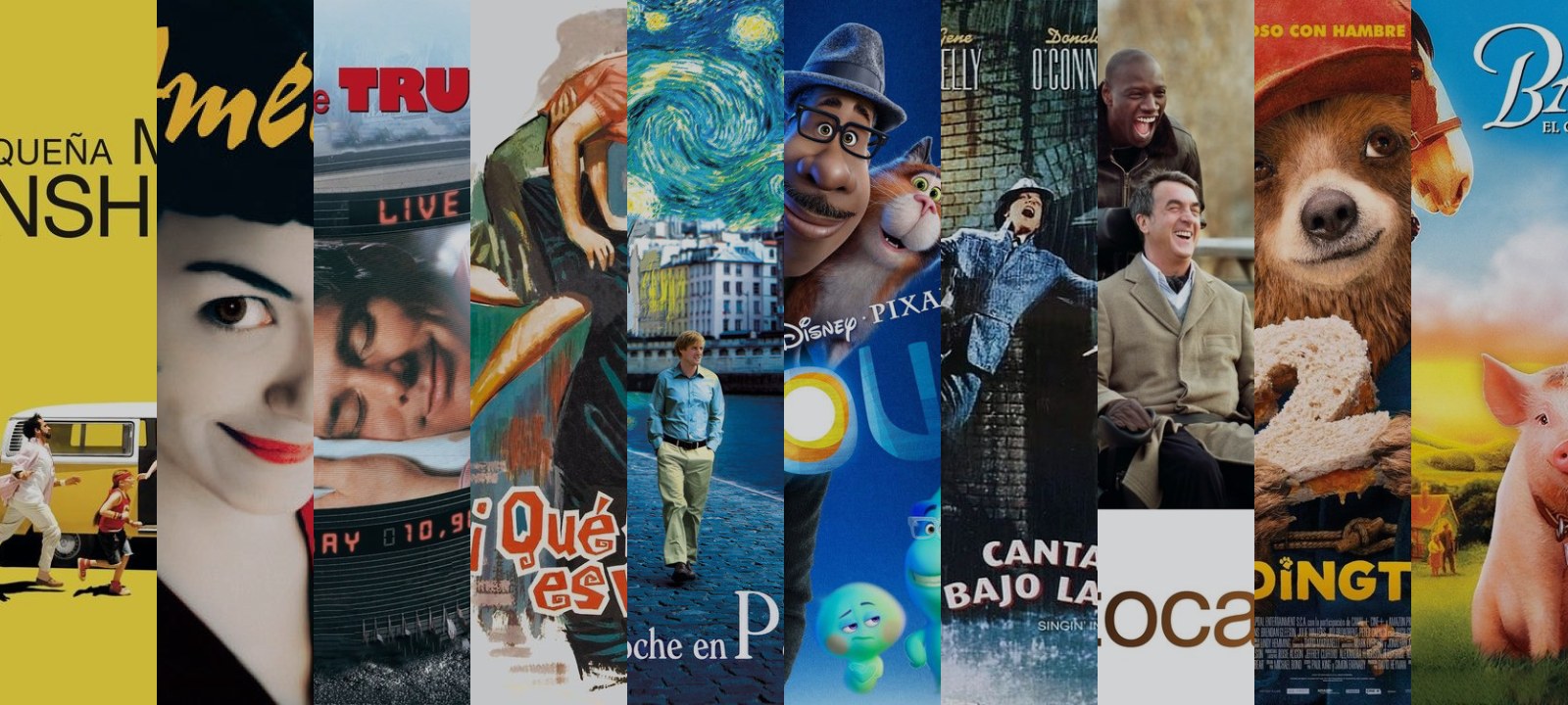 Mosaico de carátulas de las películas de esta guía