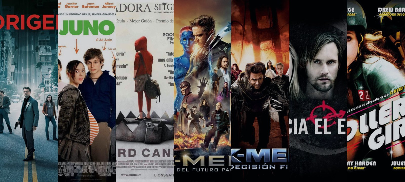 Mosaico de carátulas de las películas de esta guía