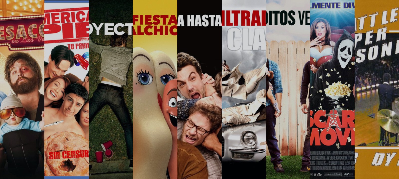 Mosaico de carátulas de las películas de esta guía