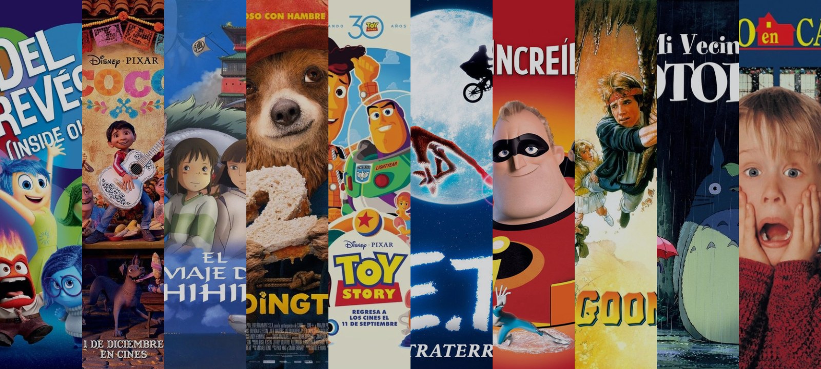 Mosaico de carátulas de las películas de esta guía