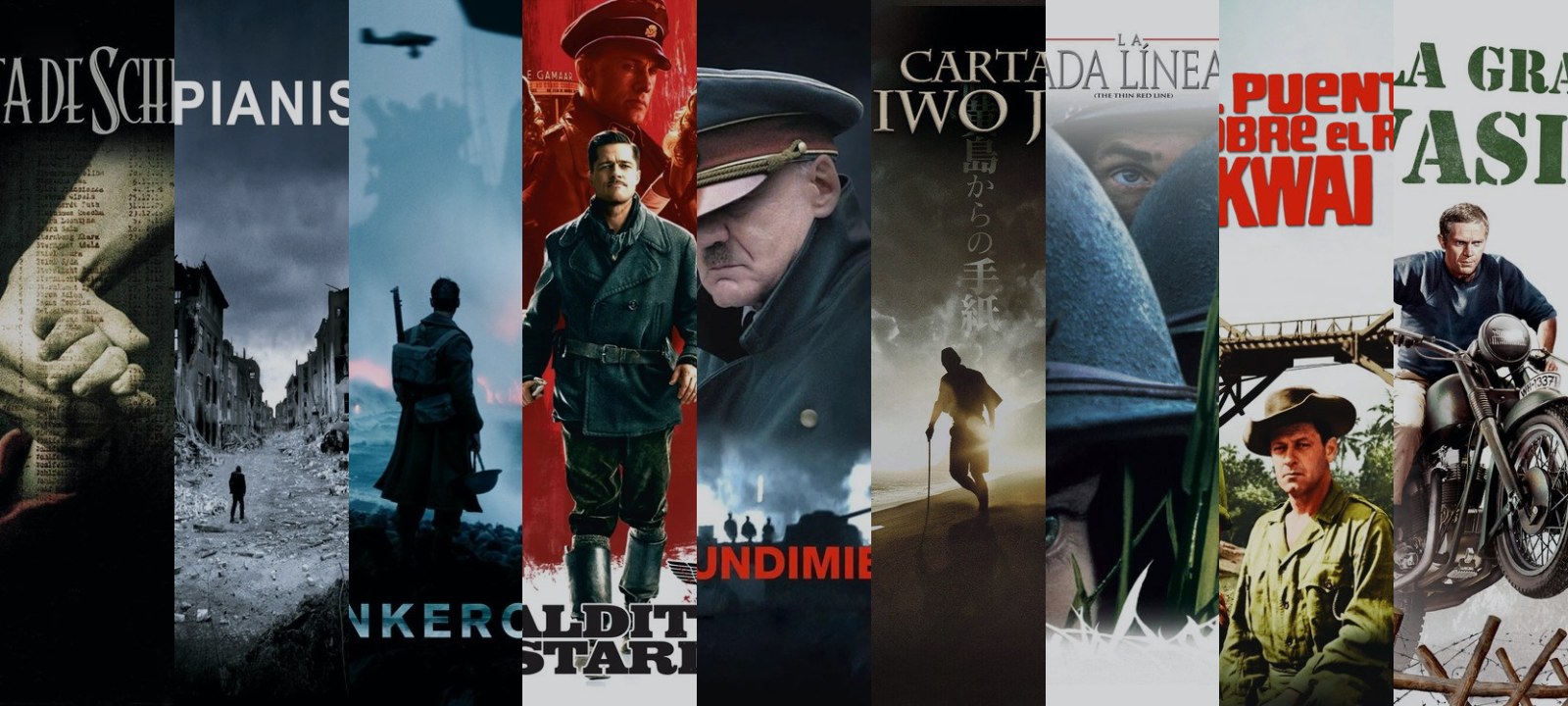 Mosaico de carátulas de las películas de esta guía
