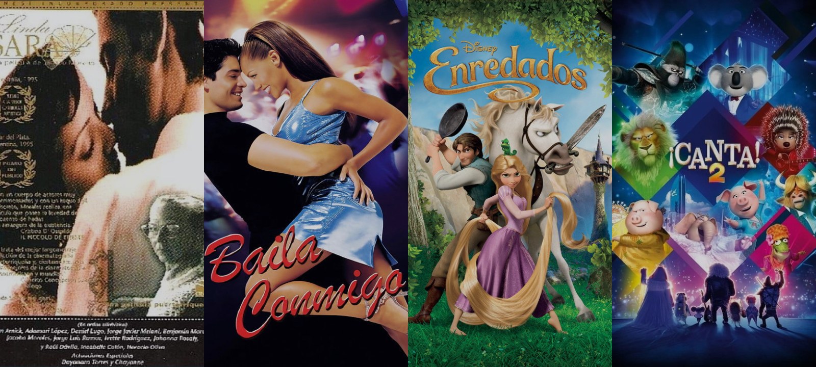 Mosaico de carátulas de las películas de esta guía