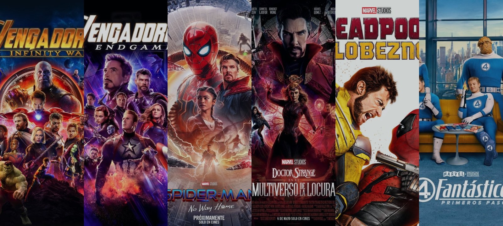 Mosaico de carátulas de las películas de esta guía