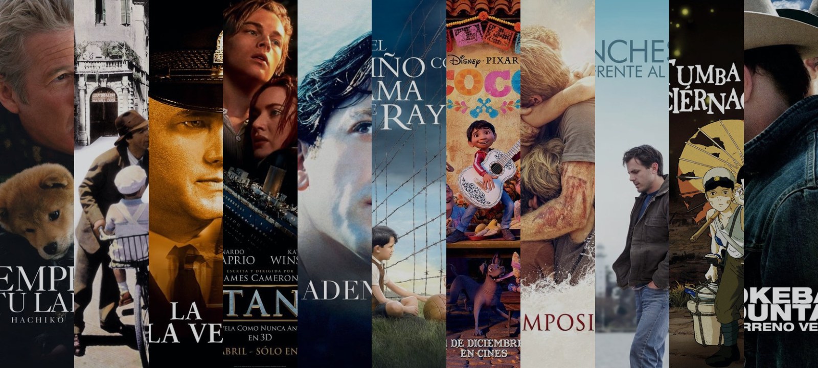 Mosaico de carátulas de las películas de esta guía