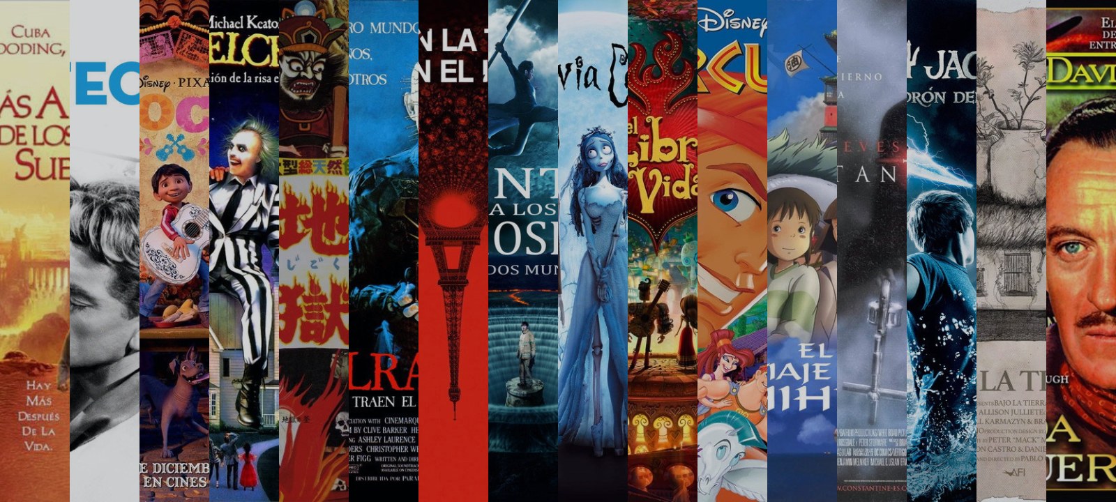 Mosaico de carátulas de las películas de esta guía