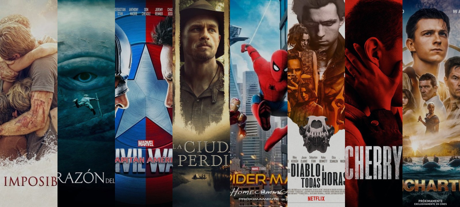 Mosaico de carátulas de las películas de esta guía