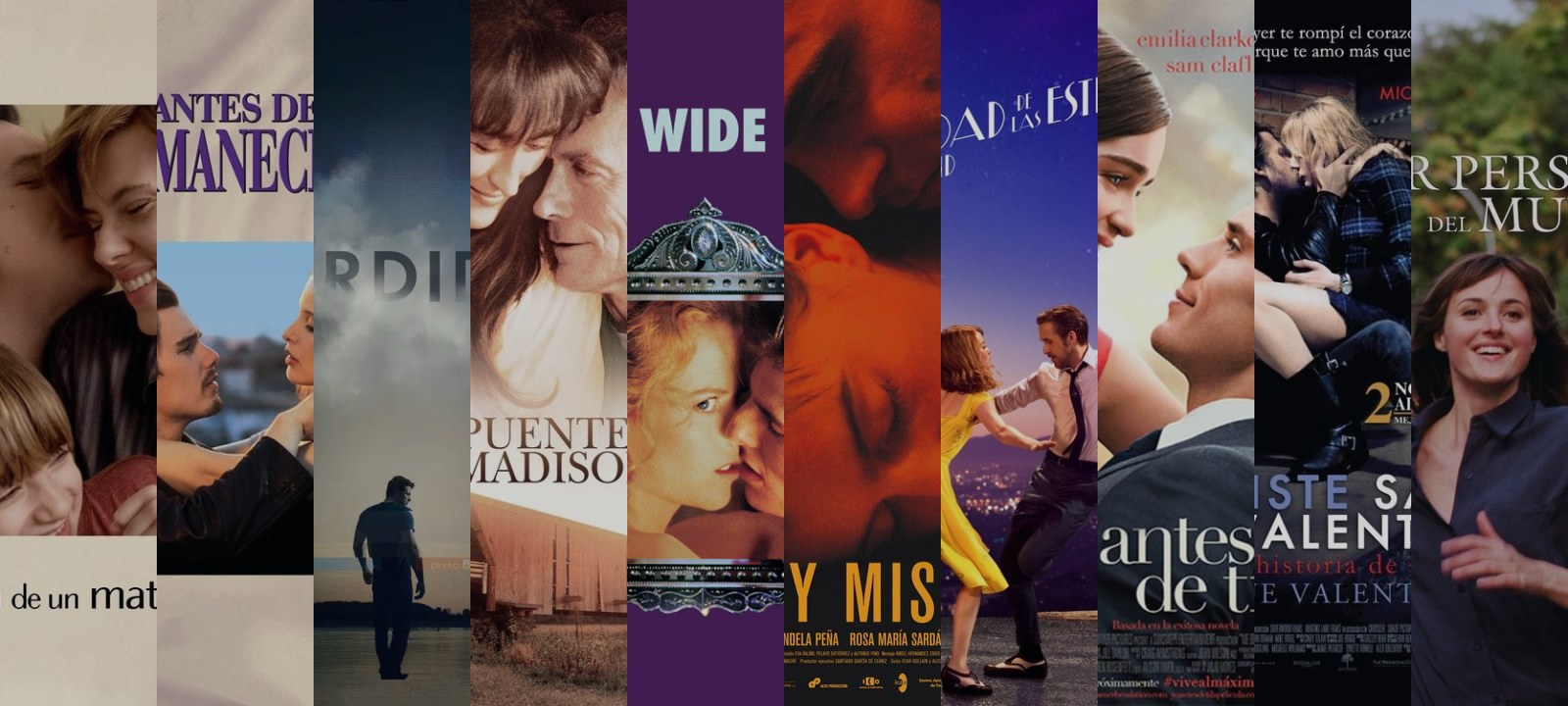 Mosaico de carátulas de las películas de esta guía