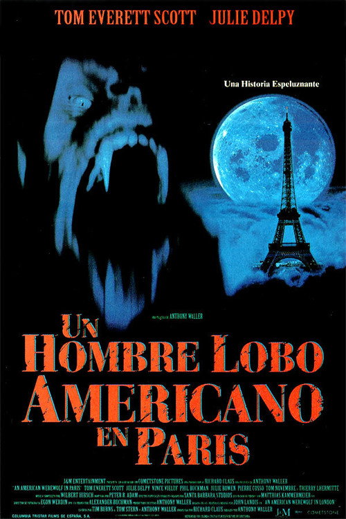 Carátula Un hombre lobo americano en París